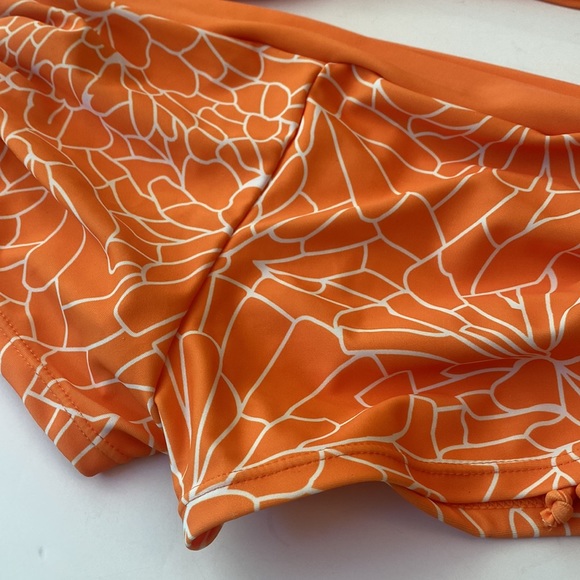 Boy Short Orange Bikini Set - Picture 3 of 4